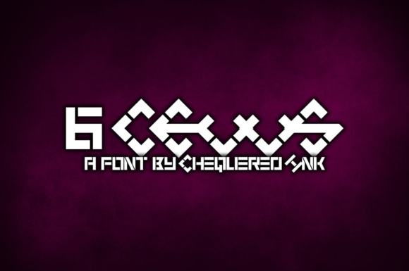 6 Cells: A Display Font for Bold Web Design and Brand Identity