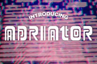 Adriator: The Font That Adds Glitchy Charm to Retro Campaigns