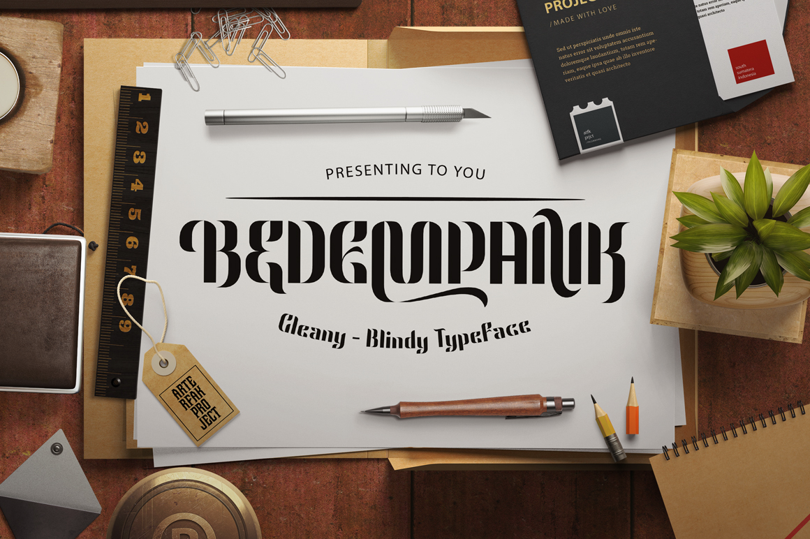 Bedempank: A Display Font That Balances Strength and Softness