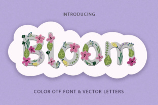 Bloom: A Fresh, Floral Display Font for Bright Designs