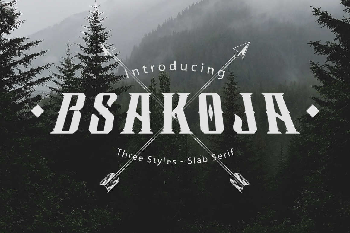 Bsakoja Display Font for Handmade Branding & Printables