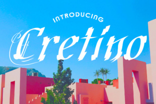 Cretino: A Script Font for Crafters and Designers