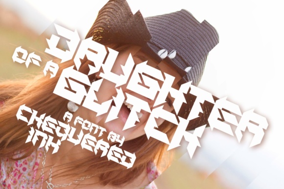 Daughter of a Glitch Display Font for Bold Handmade Branding