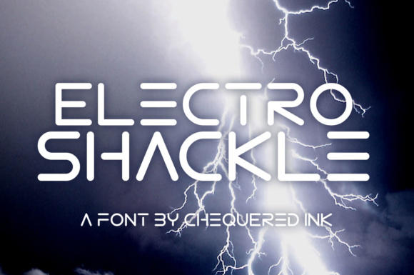 Electro Shackle Font for Bold Logos & Posters