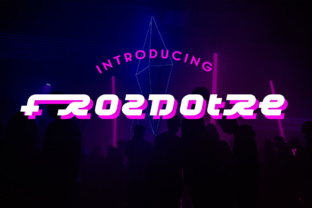 Frozdotre: A Font That Adds Nostalgic Tech Vibe to Your Brand