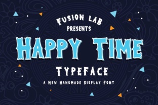 Happy Time: A Playful Retro Display Font