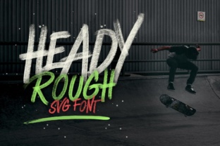 Heady Rough Font for Handmade Branding & Display Design