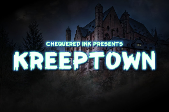 KreepTown: Spooky-Cute Display Font for Halloween Crafts