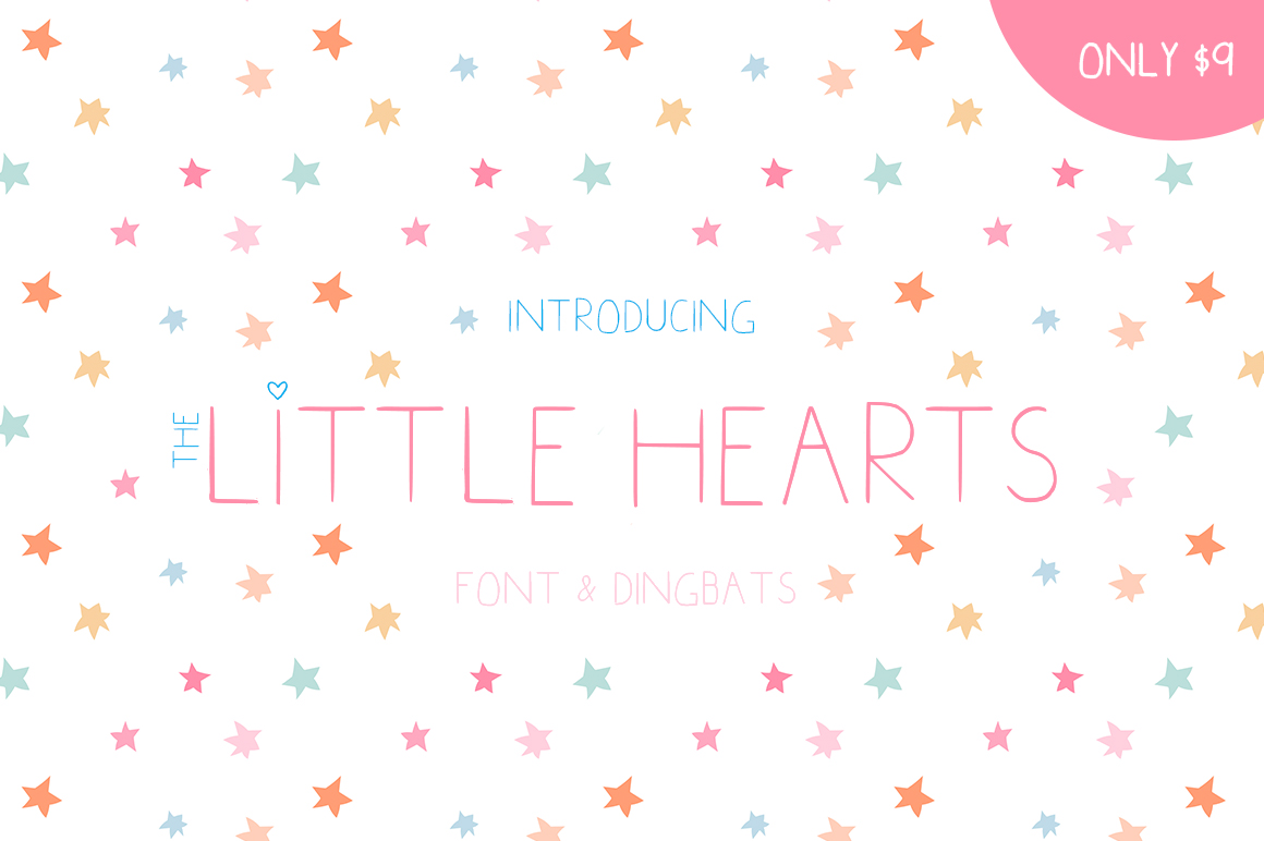 Little Hearts Font: A Playful Display Typeface for Editorial Charm