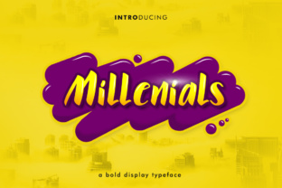Millenials Display Font for Modern Web Design