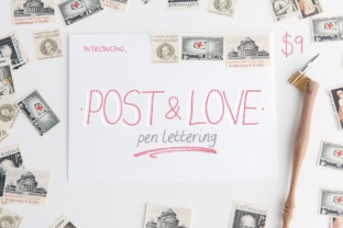 Post Love: A Handwritten Display Font for Digital Branding