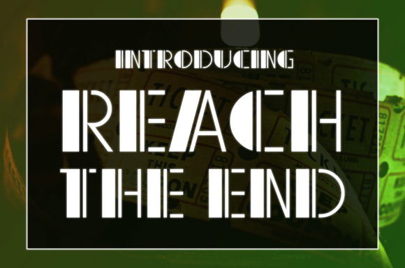 Reach the End: A Timeless Display Font for Crafters and Designers