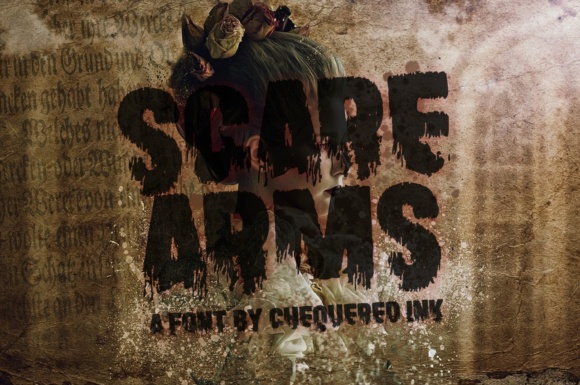Scare Arms: A Creepy Display Font for Halloween Branding