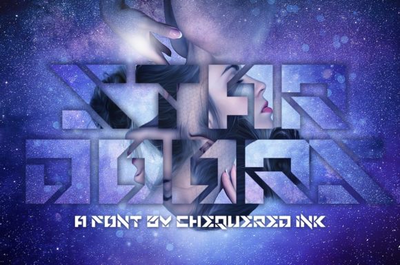 Star Doors: A Stencil-Based Techno Font for Editorial Impact