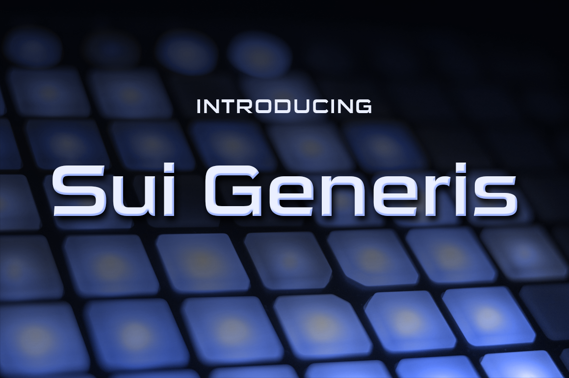 Sui Genesis: A Versatile Font for Editorial Design and Branding