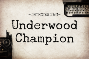 Underwood Champion: A Vintage Typewriter Font for Campaign Design