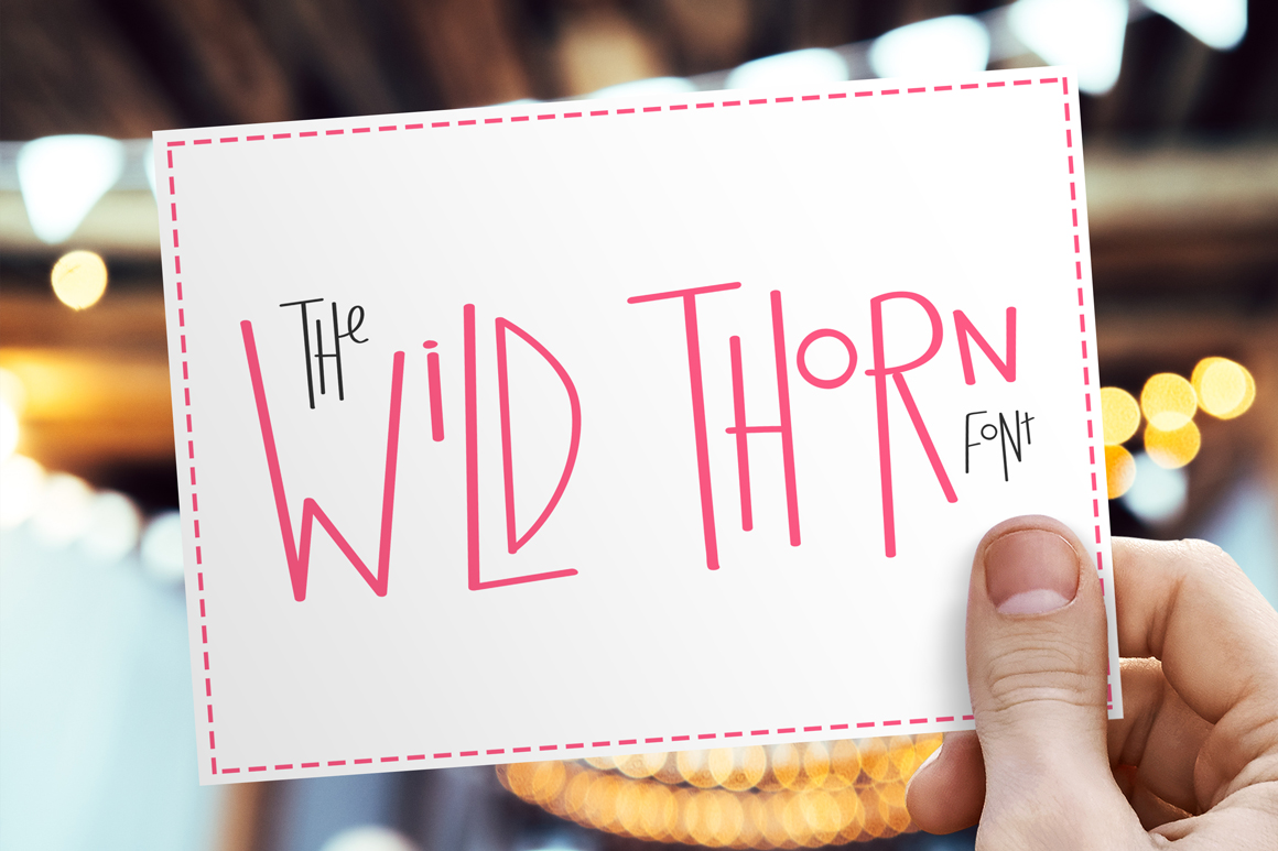 Wild Thorn: A Funky Sans Serif Font for Small Business Branding