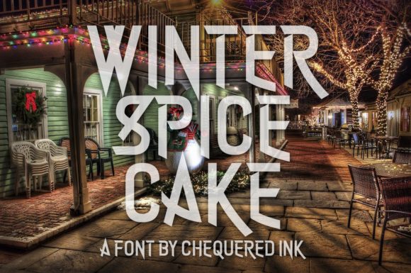 Winter Spice Cake Font for Seasonal Branding and Display Fonts